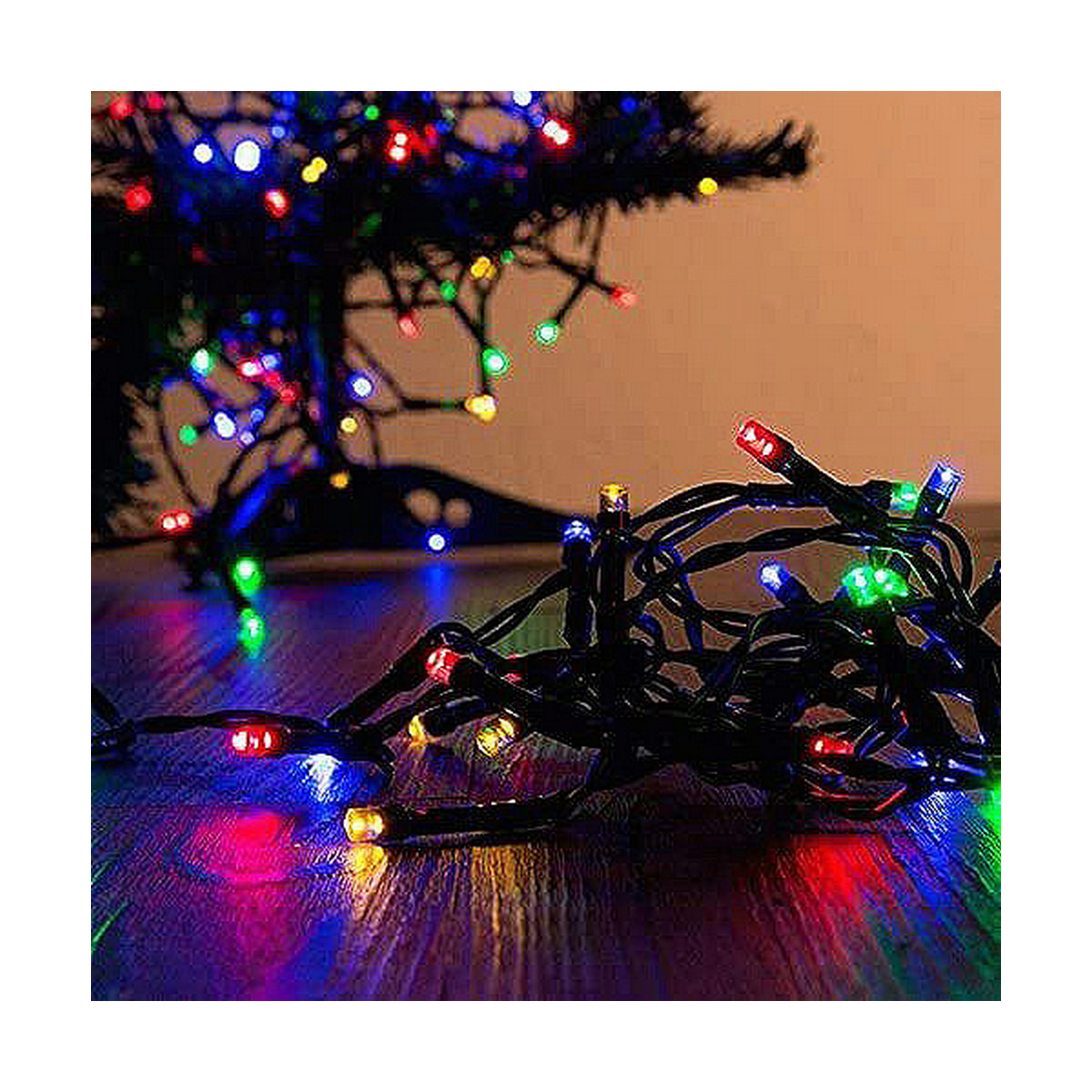 LED žibintų vainikas Spalvotas 4 m